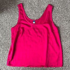 Women's Pink Silky Tank Top